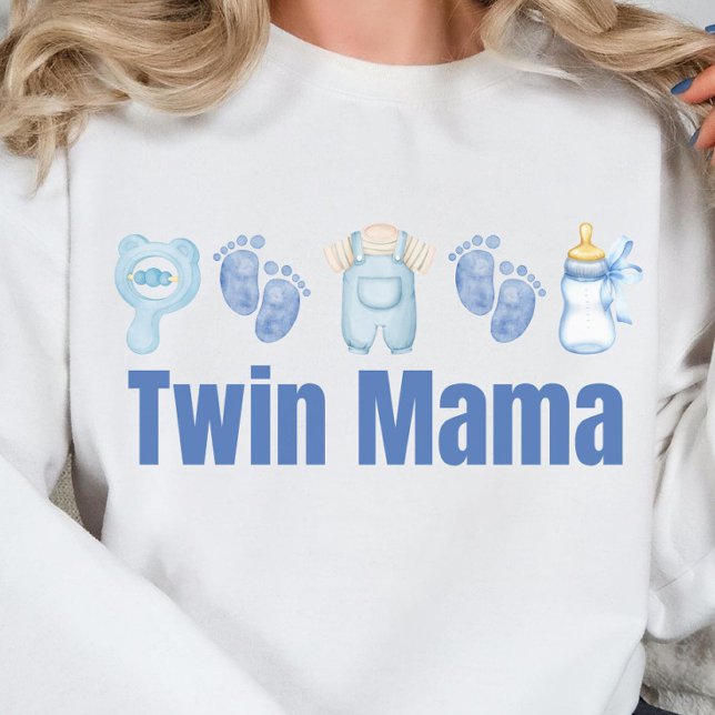 Twin mamma, två mamma-klubbar, mamma gosskjorta, t shirt (Skapare uppladdad)