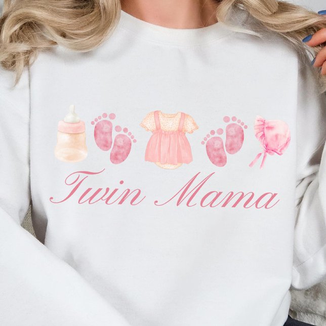 Twin mamma, twin mamma klubb, en ny mamma-skjorgåv t shirt (Skapare uppladdad)