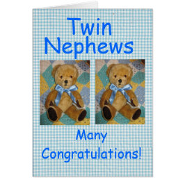 Twin Nephews Hälsningskort