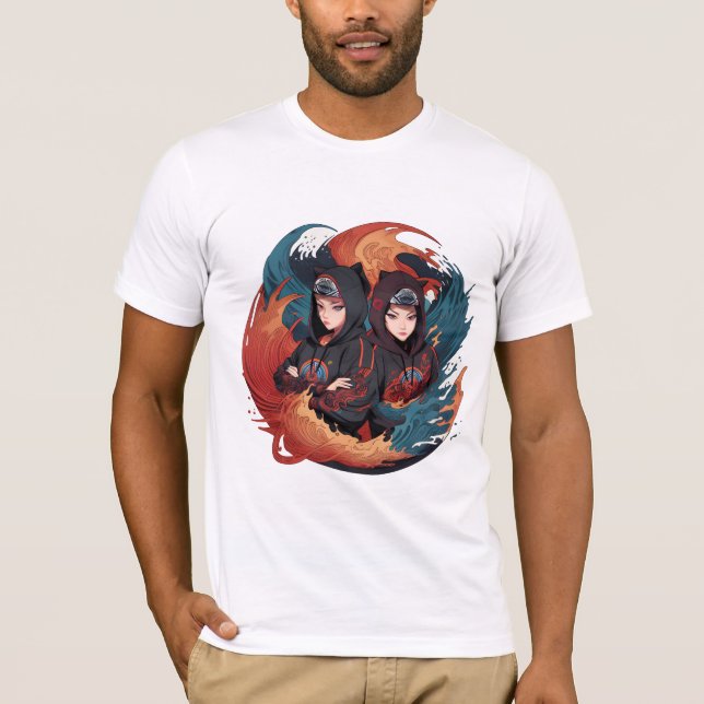 Twin Ninja Sister 2023 T Shirt (Framsida)