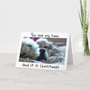 ***TWIN*** ÖNSKADE BÄSTA CHRISTMAS NÅGONSIN KORT