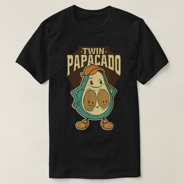 Twin Papacado Fars dag T Shirt (Design framsida)