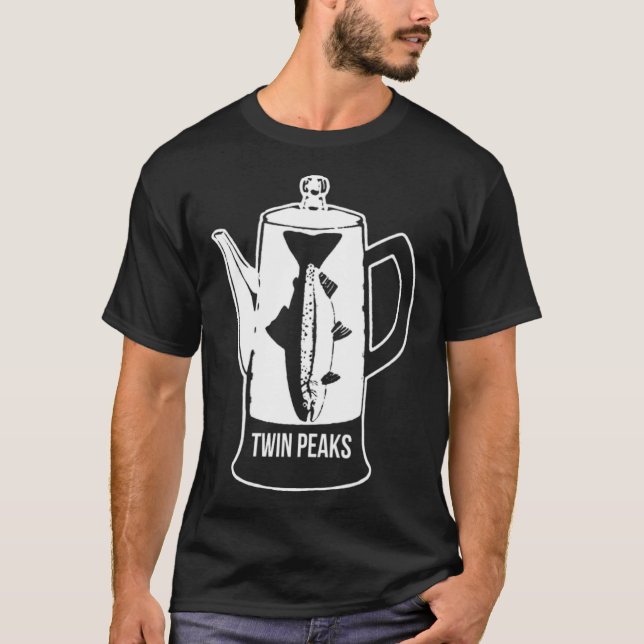 TWIN PEAKS FISH PERCOLATOR Premium Cotton pete kit T Shirt (Framsida)