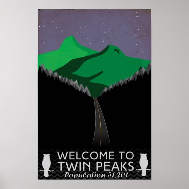 Twin Peaks Travel Poster (Framsidan)