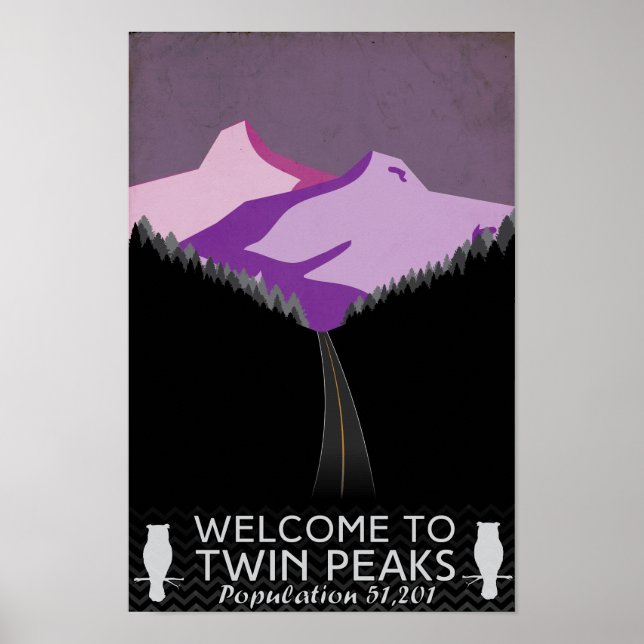 Twin Peaks Travel Poster (Framsidan)