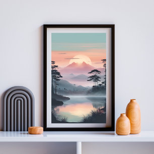 Twin Peaks under den rodnande solen Poster