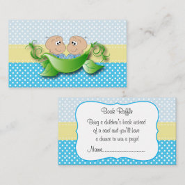 Twin Pojke - två ärter i en Pod Bok Raffle Tilläggskort