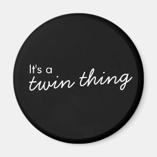 Twin Sak   Svart modern matchningslösning Magnet
