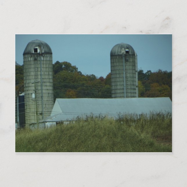 Twin Silos Vykort (Framsida)