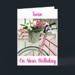 ***TWIN SISTER BIRTHDAY** BIKE OCH FLÖDEN KORT<br><div class="desc">ALLTID LOVAT DEN HÄR FOTOEN OCH HOPPAS ATT DU OCKSÅ VILL HA DIN ***TWIN SISTER*** EN BIRTHDAY SOM GÖR HENNE TILL "LYCKLIG SOM DU SKA VARA HENNES SISTER" VARJE DAG - PÅ HENNES MYCKET SPECIELLA DAG!!!!</div>
