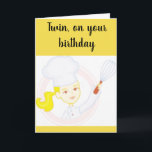 "TWIN SISTER COOKS** BIRTHDAY ÖNSKEMÅL FÖR DIG KORT<br><div class="desc">VILL DIN TWIN SISTER KOOK ELLER BAKE OCH HON ÄR UNDERBAR PÅ DET? DÅ KAN DET HÄR KORTET BARA VARA "DET" SOM DU VILL SKICKA HENNE FÖR "BIRTHDAY"</div>
