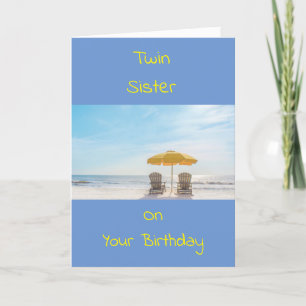 **TWIN SISTER** JUSTERA BIRTHDAY-KORTET KORT