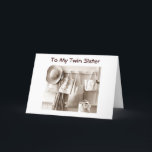TWIN SISTER LAND STIL BIRTHDAY ÖNSKEMÅL KORT<br><div class="desc">TWIN SISTER LAND STIL BIRTHDAY ÖNSKEMÅL</div>