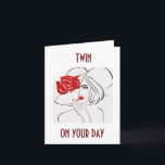 TWIN SISTER-RELAX, PAMPER DIG SJÄLV PÅ BIRTHDAY KORT<br><div class="desc">DET HÄR LOVELY DAM VILL ÖNSKA "DINA TWIN" ETT MYCKET LYCKLIG,  FÖRBLICKANDE OCH GLATT BIRTHDAY! PAMPER DIG SJÄLV,  TWIN!!!!!</div>