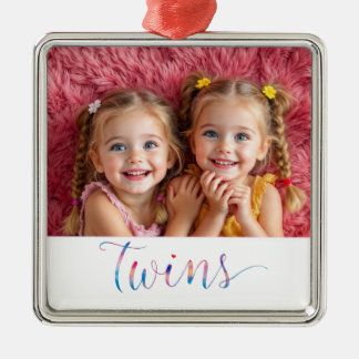 Twin Sisters Photo Ornament