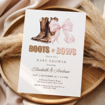 TWIN Skor & Rosor Bebis Shower Inbjudan