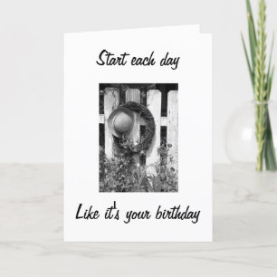 TWIN-START VARJE DAG TYCKER ATT DET ÄR DIN BIRTHDA KORT