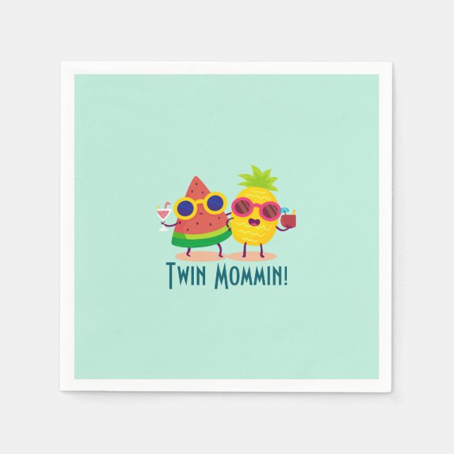 Twin Summer Fruits Pappersservett (Framsidan)