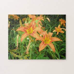 "Twin Tiger Lilies" Jigszawa Puzzle Pussel