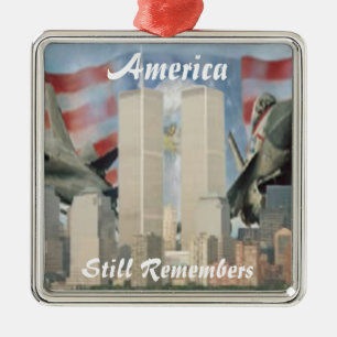 Twin Torn 9/11 Julgransprydnad Metall