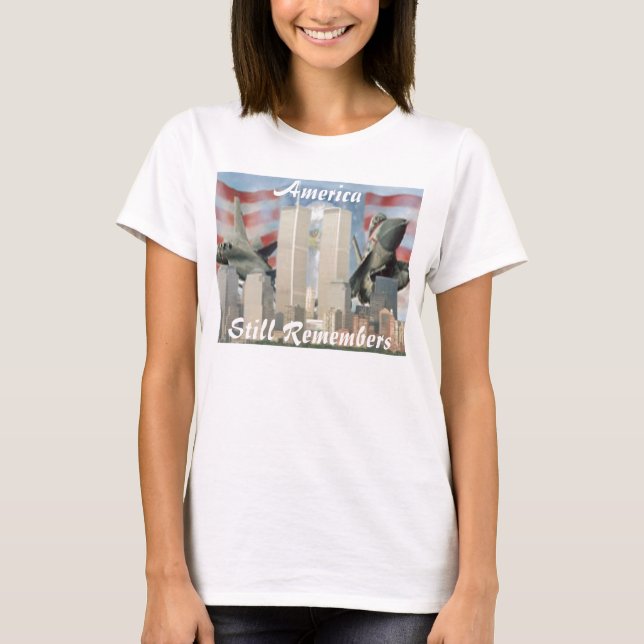 Twin Torn 9/11: Minnesfartyg T-shirt (Framsida)