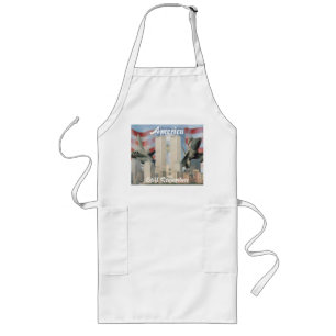 Twin Torn 9/11 Minnesfest Apron Långt Förkläde
