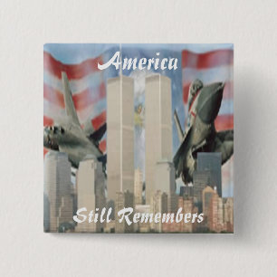 Twin Torn 9/11 Minnesknapp Knapp