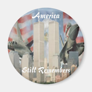 Twin Torn 9/11 Minnesmagnet Magnet