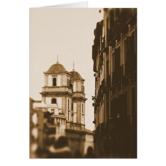 Twin Torn från Madrid, Spanien Hälsningskort (Framsidan)