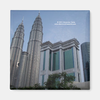 Twin torn Kuala Lumpur Malaysia magnet