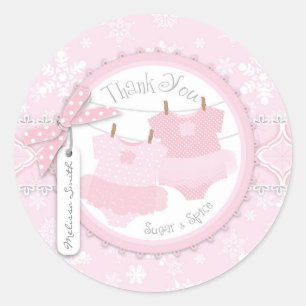 Twin Tutu Polka Dot Jumpers & Winter Snowflake Runt Klistermärke