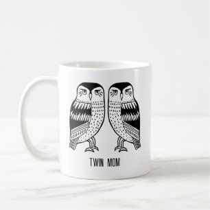TWIN Uggla Cute Simple Modern Minimalist, MAMMA Kaffemugg