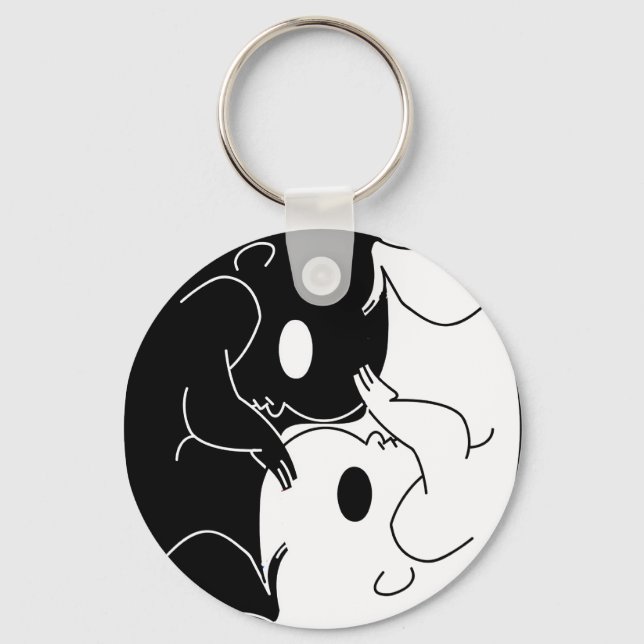 Twin Yang-nyckelkedja Nyckelring (Framsida)