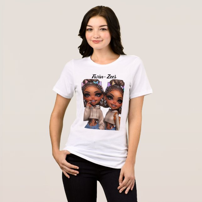 Twin-Zees Luxury Chibi Doll T Shirt (Framsida Full)