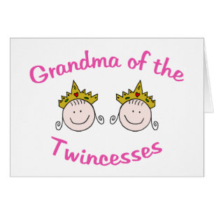 Twincess mormor hälsningskort