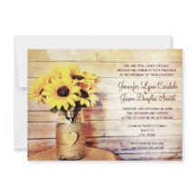 Twine Wrapped Mason Burk SolrosBröllopsinbjudninga