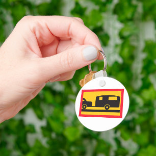 Twing A Caravan Nyckelring