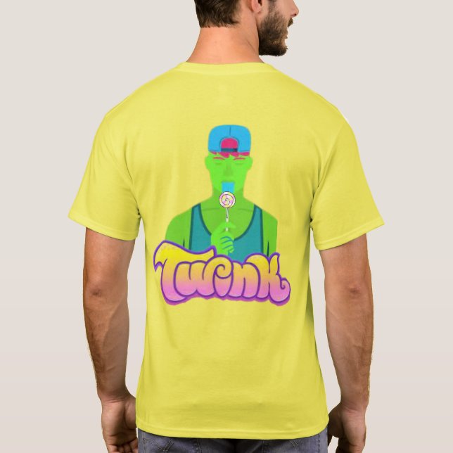 Twink-a-Licious LGBTQ+ Gay pride T Shirt (Baksida)