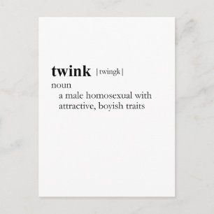TWINK (definition) Vykort