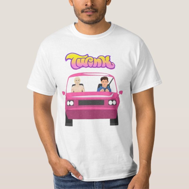 Twink Mobile HBTQ Pride T Shirt (Framsida)