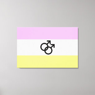 Twink Pride Flagga Canvastryck