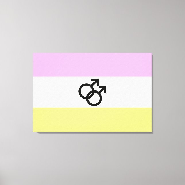 Twink Pride Flagga Canvastryck (Framsida)