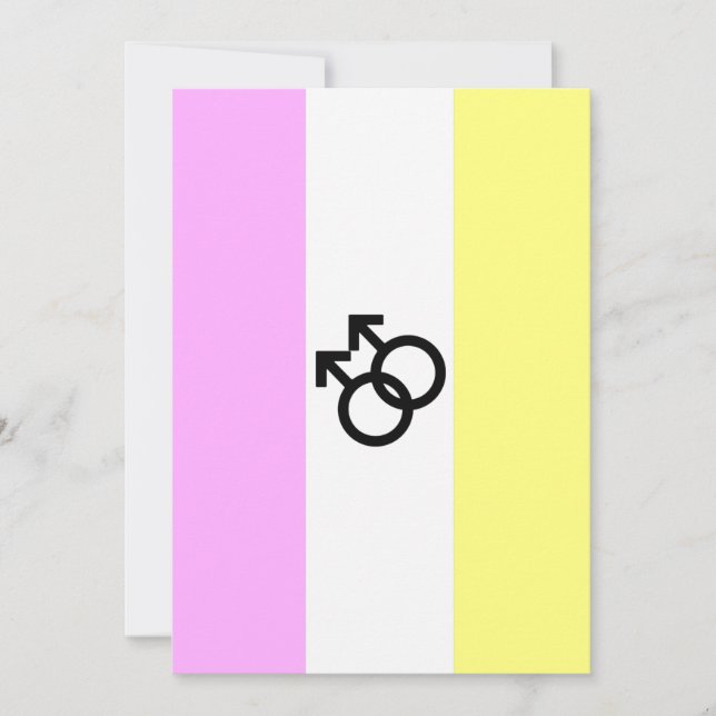 Twink Pride Flagga Julkort (Framsida)