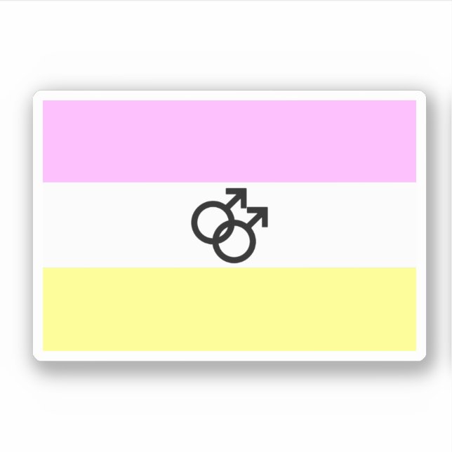 Twink Pride Flagga Klistermärken (Framsida)