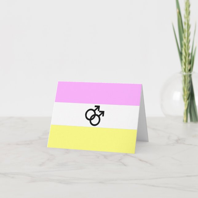 Twink Pride Flagga Kort (Framsida)