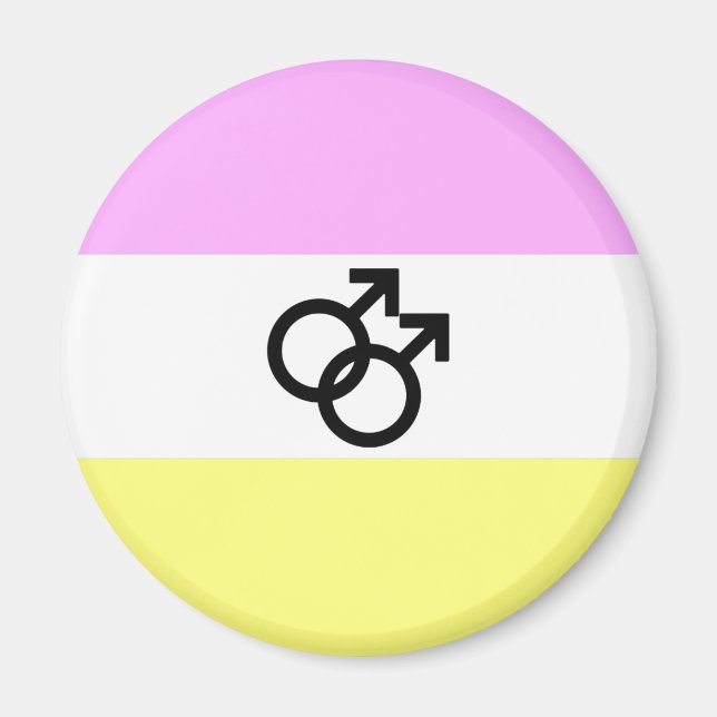 Twink Pride Flagga Magnet (Framsidan)