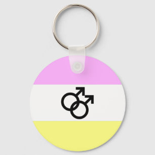 Twink Pride Flagga Nyckelring