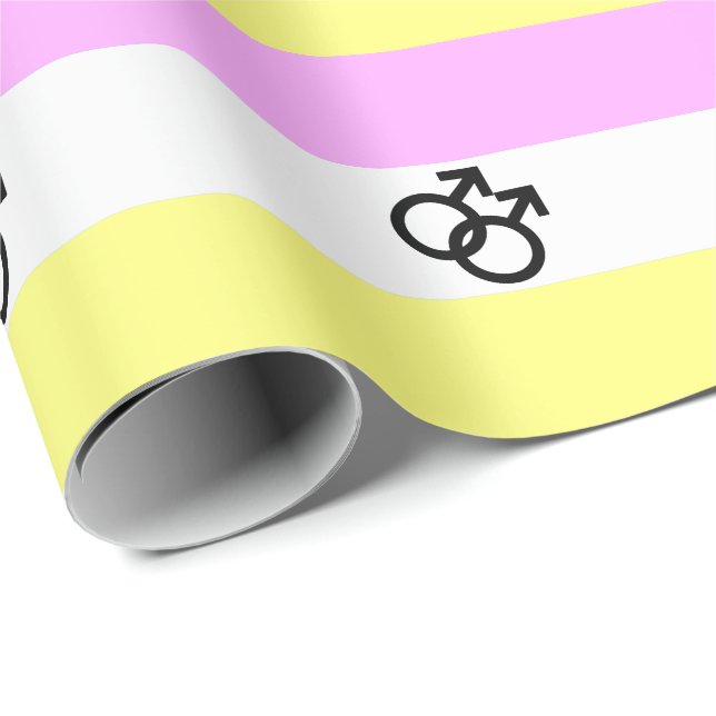 Twink Pride Flagga Presentpapper (Rullad Hörn)