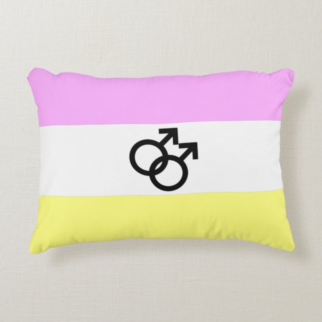 Twink Pride Flagga Prydnadskudde (Framsidan)