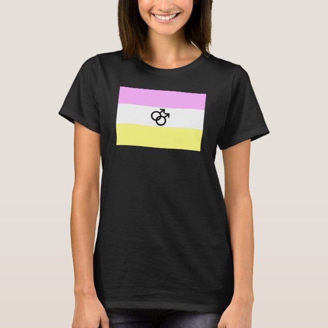 Twink Pride Flagga T Shirt (Framsida)